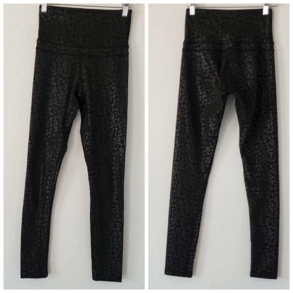 LA‎ SOCIETY Leopard Print Black Leggings. - Picture 2 of 10